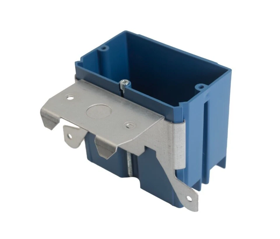 1-Gang Electrical Outlet Switch Box New Work ETL 21 Cu In Adjustable Bracket Lot - Image 3 of 4