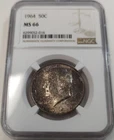 *TONED* 1964 KENNEDY 50C HALF DOLLAR NGC MS66 #6299052-016