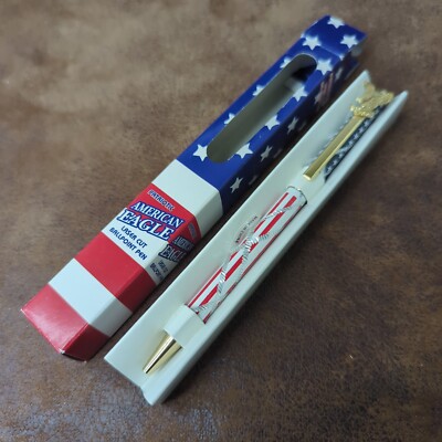 Brand New in Box Patriotic American Eagle Ballpoint Laser Cut Pen 
