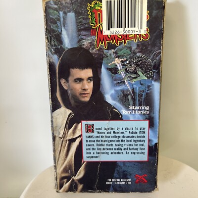海外アーティスト　VHS Mazes and Monsters (VHS, 1982/1992) Tom Hanks Fantasy Sci-Fi Edde