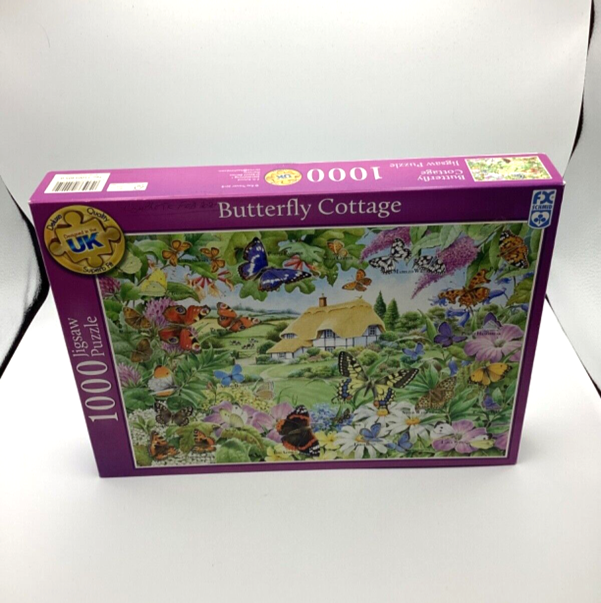 FX Schmid Butterfly Cottage 1000 Piece Jigsaw Puzzle Used Complete
