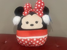 Squishmallow 12" Red Polka Dot Disney Minnie Mouse Winter BNWT