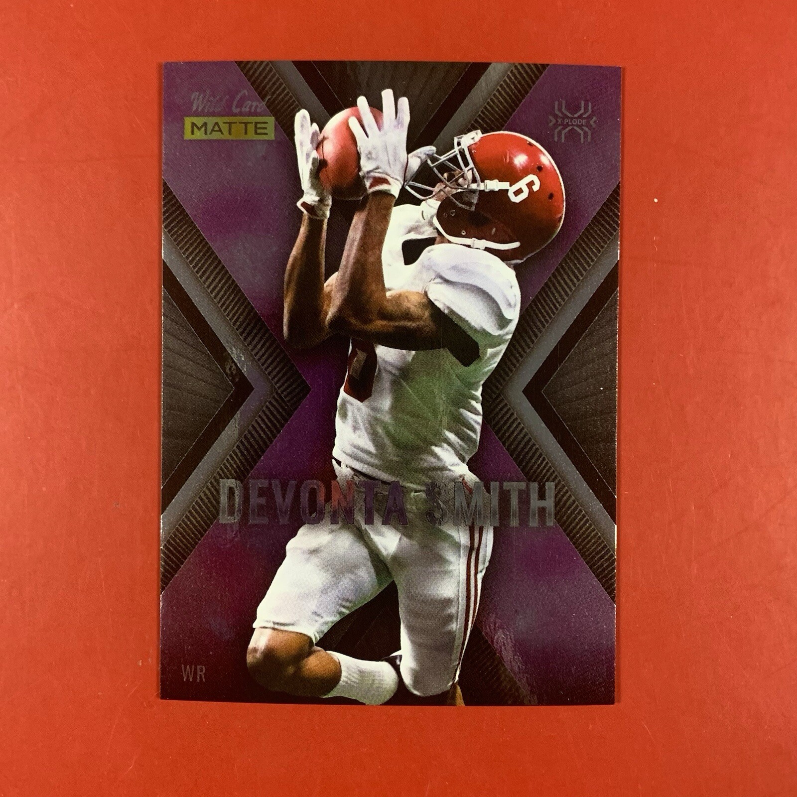 2021 Wild Card MATTE X-Plode Purple Devonta Smith card #MXP-1 Rookie Eagles