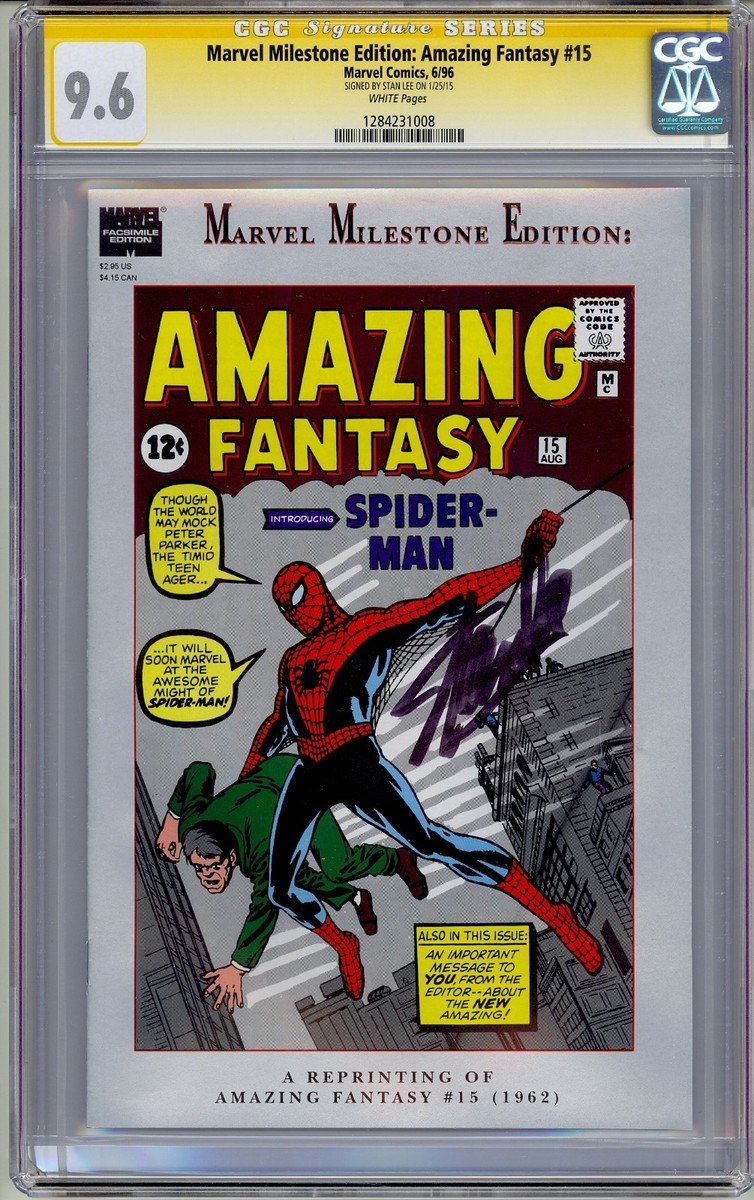 【激レア】Amazing Fantasy #15 Facsimile CGC 激レア】Amazing Fantasy #15 Facsimile CGC Amazing Fantasy