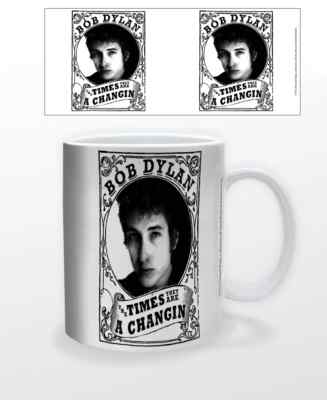 BOB DYLAN TIMES CHANGIN 11 OZ MUG COFFEE TEA FOLK ROCK MUSIC ICONIC CLASSIC GIFT