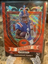 KADARIUS TONEY2021 Panini Prizm Draft Picks Rookie Crusade Red Wave