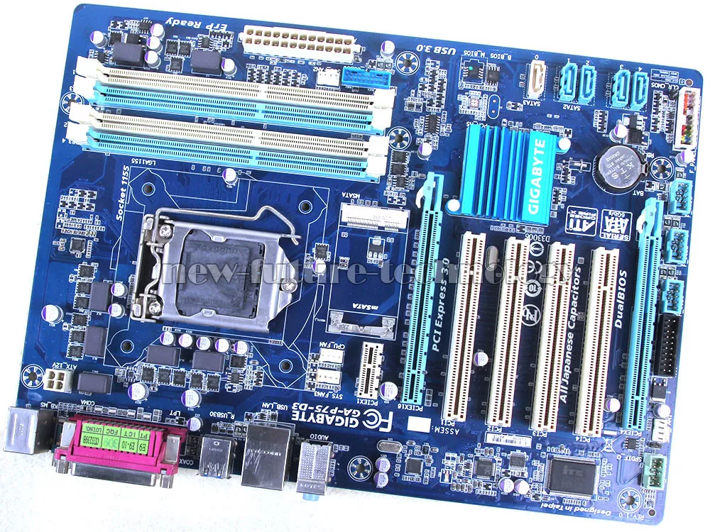 Gigabyte Motherboard GA-P75-D3, LGA 1155, Intel B75 Chipset, DDR3.