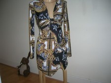 Baroque Print Inspired Dress EX Brand UK 8 EU 36
