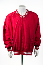 Vintage Russell XL Athletic Lined Red Pullover Men's Windbreaker Jacket