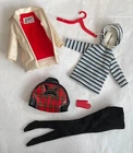 1960'S VINTAGE BARBIE #975 WINTER HOLIDAY OUTFIT