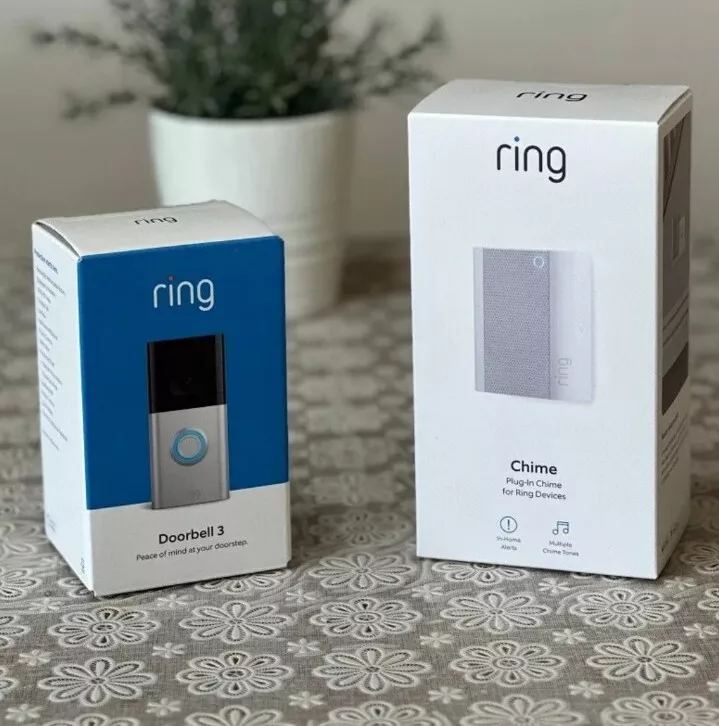 Brand NEW GENUINE Ring Video Doorbell 3 BONUS Chime eBay