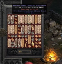 D2 D2R Diablo 2 Resurrected (PC)💥 NL 💥 9 x Elemental Skills Grand Charm Druid