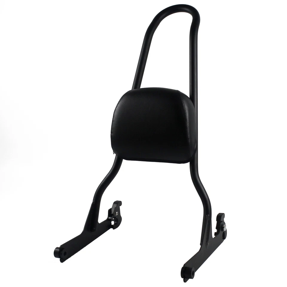 Juego de respaldo de barra Sissy para Harley Fatboy Cross Bones Softail Night Train FXSTB Foto 3 de 4