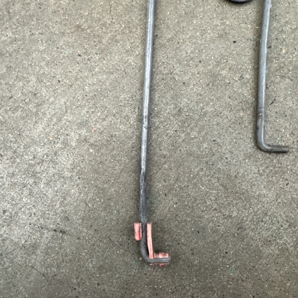 98-01 Dodge Ram 1500 2500 3500 Quad Cab conductor puerta delantera izquierda pestillo barras de bloqueo Foto 3 de 4