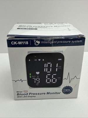 Wrist Blood Pressure Monitor with LED Display CK-W118 Intelligent Pressure Systm