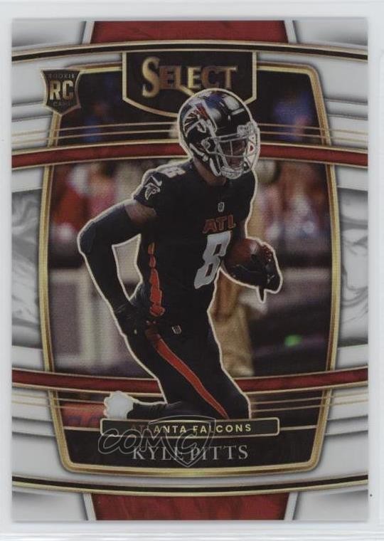 2021 Panini Select Concourse White Prizm /35 Kyle Pitts #46 Rookie RC