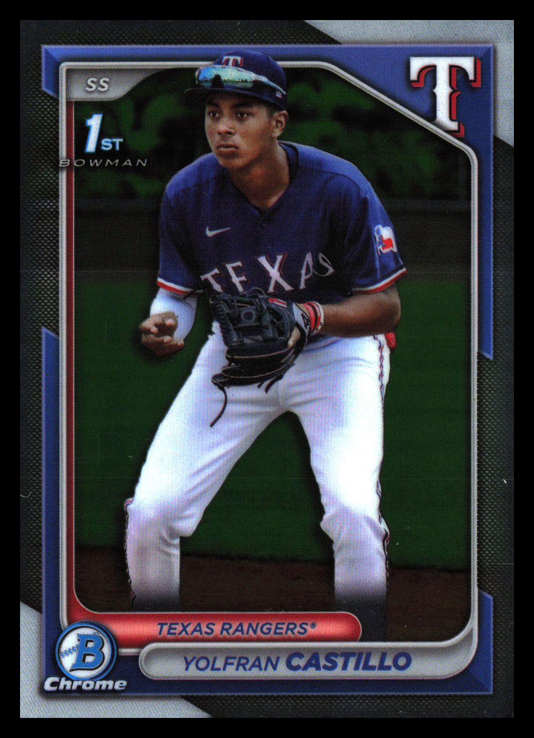 2024 Bowman Chrome #BCP-159 Yolfran Castillo 1st Prospects - Texas Rangers