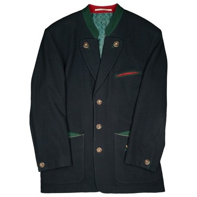 Signe Incognito 48 M black green men's sport coat costume jacket Oktoberfest wool