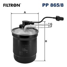 Kraftstofffilter FILTRON PP 865/8 Leitungsfilter für FORD ECOSPORT PUMA J2K CF7