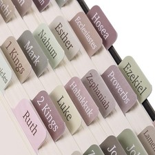 Bible Tabs, 75 Tabs, Laminated Bible Tabs for Women and Men, Bible Tabs for ...