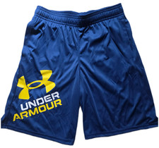 Under Armour Boys Prototype 2.0 Logo Blue Shorts - LARGE - NWT - MSRP 20.00