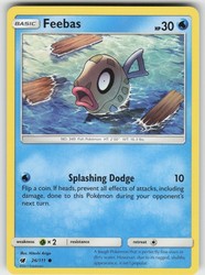 Feebas 26/111 Common Crimson Invasion Pokemon