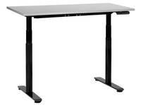 Elektrisch HöHenverstellbarer Schreibtisch Usb Grau/Schwarz 120X72 Cm Destinas