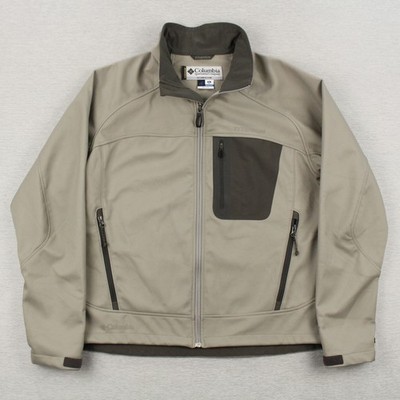 Columbia Titanium Interchange Jacket Mens Size XL Tan Brown Polyester