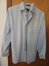Men's Long Sleeve Dress Shirt Oxford Statements Size M