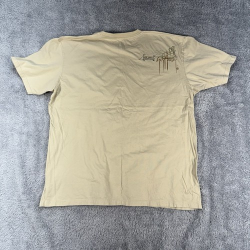 Guy Harvey T Shirt Redfish Saltwater Fishing Beige Men’s 2XL 100% Cotton - Picture 3 of 6