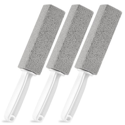 Pumice Stone Toilet Bowl Cleaner Handle 3 Pack Hard Water Rust Limescale