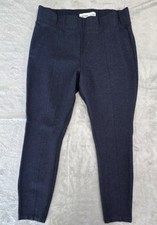 Old Navy High Rise Navy Blue Ankle Pants Women Stretch Flat Front Size Large