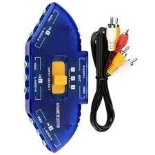 Rcas Connection Hubs With 3Input Port Effortless Source Selection For Displays