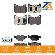 Front Rear Ceramic Brake Pads Kit For Jaguar F-Pace Land Rover Range Velar