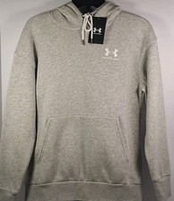 1373033 Women's XS Under Armour Essential Fleece Hoodie, Gray Ost 592