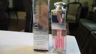 DIOR BACKSTAGE 001 CHERRY OIL INFUSED PINK LIP GLOW OIL 0.20 FL. OZ NIB