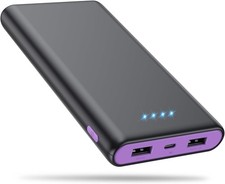 Portable Charger Power Bank 25,800mAh, 5V/3A USB C in Out Fast Phone Charging