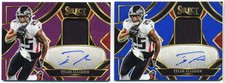 Tyler Allgeier Select Patch Auto Lot /49 & /149 RC Jersey Auto Falcons