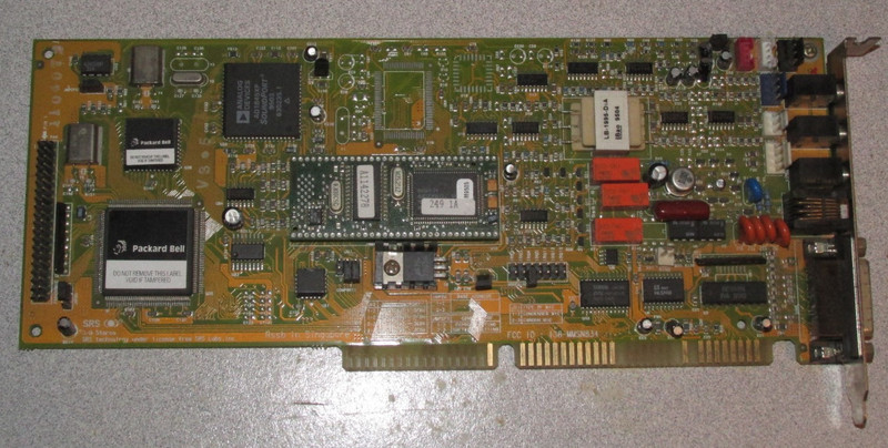 Packard Bell OEM Aztech Sound Galaxy I38-MMSN834 ISA Sound Card