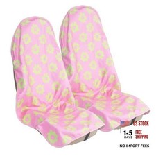 Car Seat Cover Protector Front Seatsfor 2pcs Front Seat Towel Flower And Pink