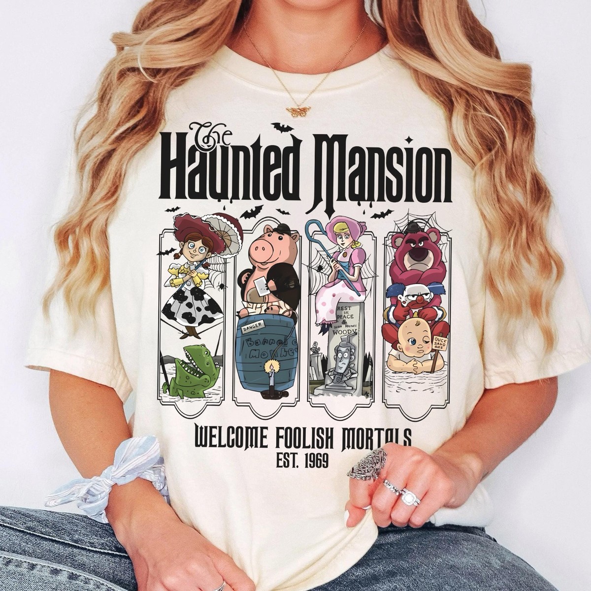 Vintage Retro Toy Story Disney Haunted Mansion Shirt, Welcome