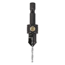 Trend Snappy 9.5mm Adjustable Countersink with 2mm HSS Drill, 5/64in, Silver