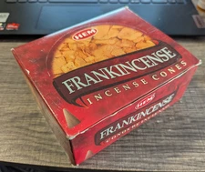 Hem Frankincense Incense Cones Retail Box 12 Packs, 120 Cones Total