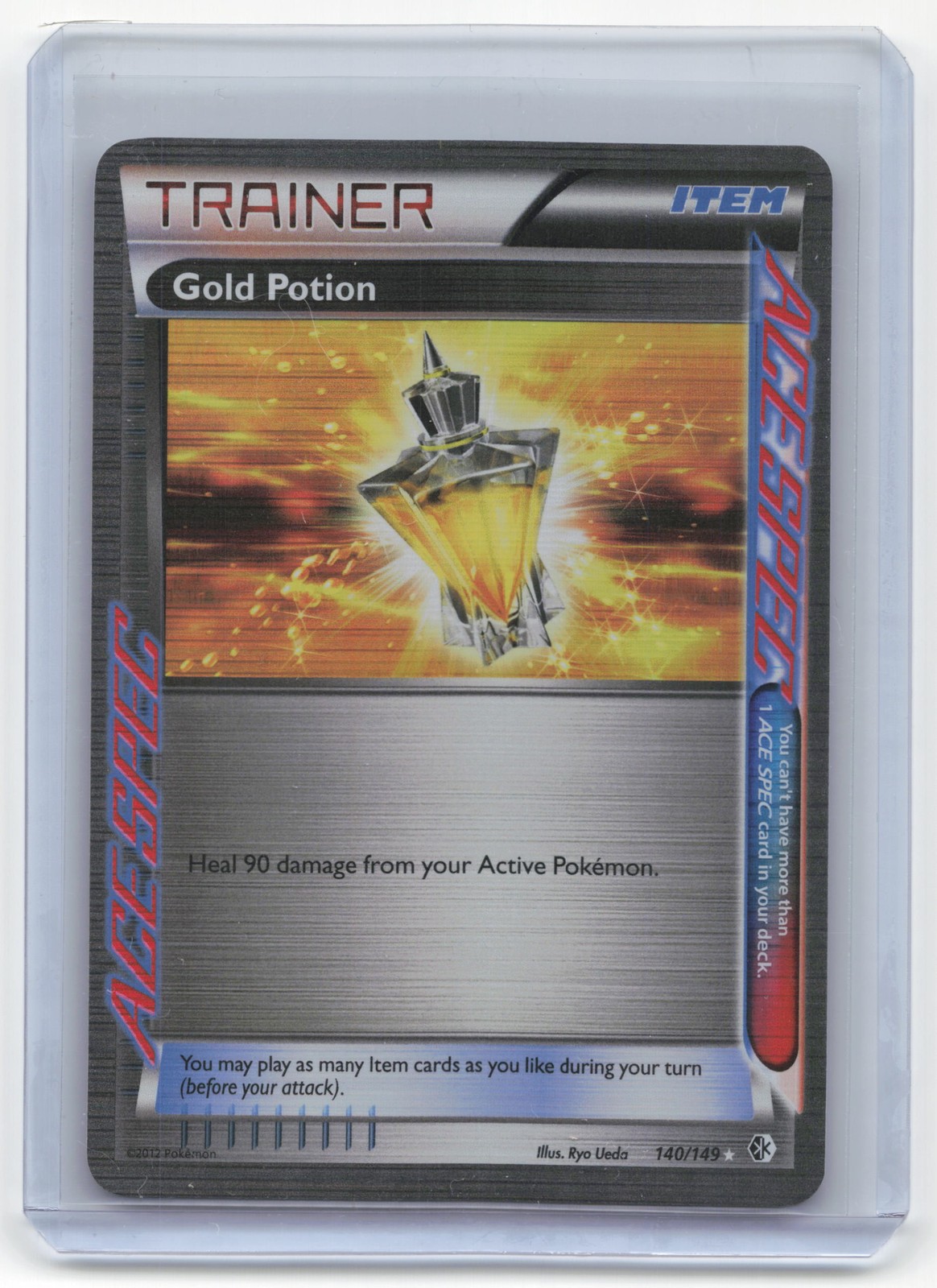 2012 Pokemon Gold Potion Boundaries Crossed Rare #140/149 Lightly Played