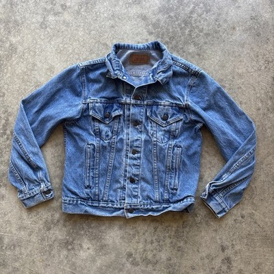 Levi s 70506 Vintage Denim Trucker Jacket USA Made Size 40 4 Pocket