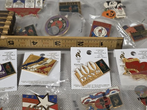 Lote masivo de prendedores olímpicos de Atlanta 1996 más de 180+ prendedores con Blinkie Coca Cola y más - Imagen 12 de 23