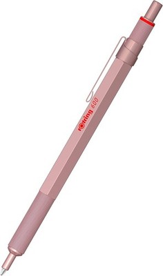 600 Metallic Ballpoint Pen Medium Point Black Ink Rose Gold Barrel Refillable 1