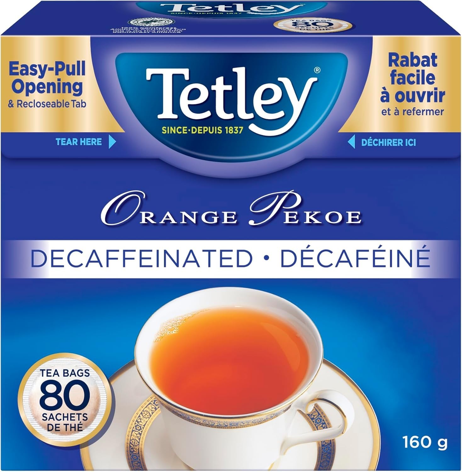 80 Decaf Tea Bags 160g - Free Shipping