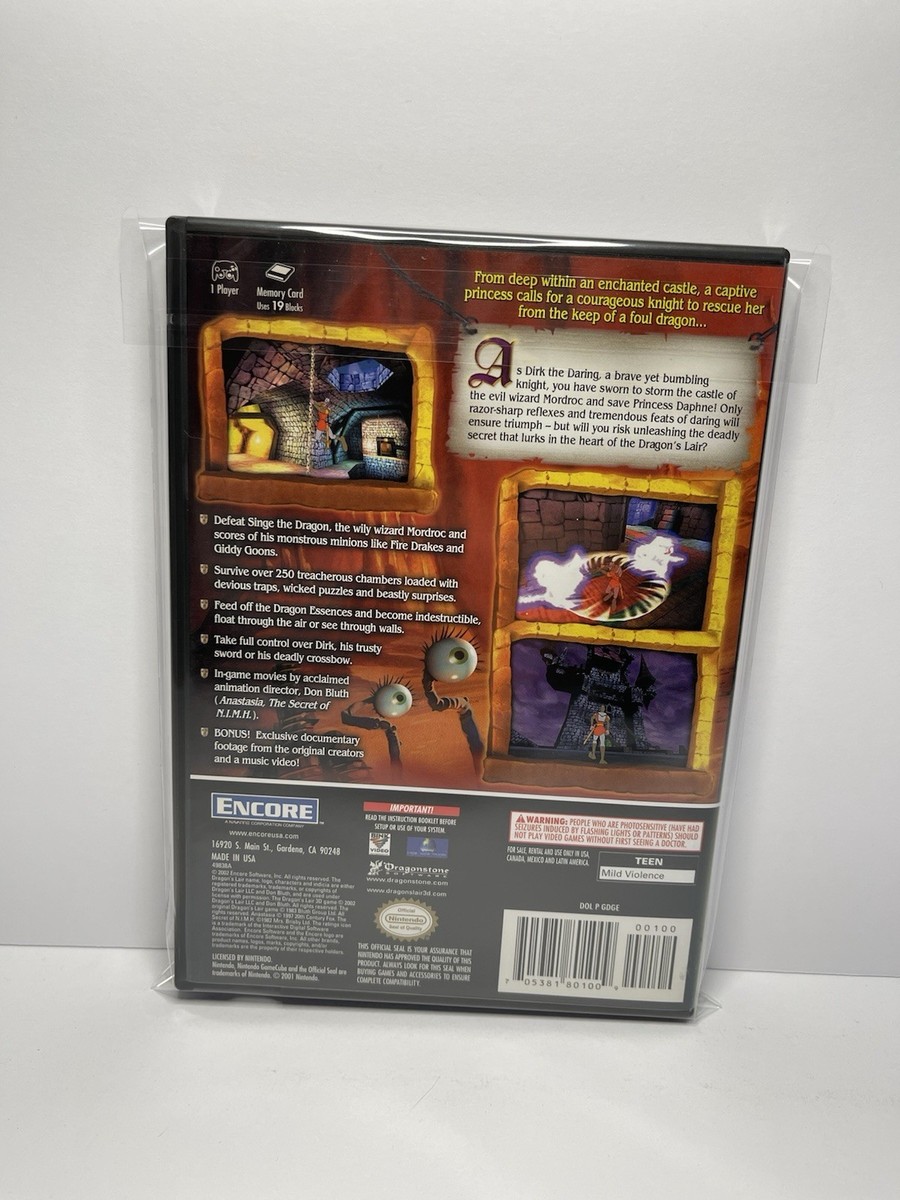 Dragon's Lair 3D: Return to the Lair (Nintendo GameCube, 2002) for