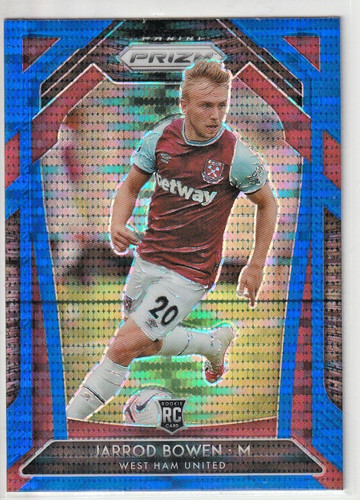 2020-21 Panini Prizm Premier League - Jarrod Bowen #186 Blue Pulsar Prizm RC